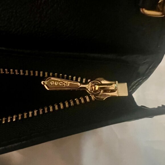 Gucci Rajah Leather Card Case Chain Wallet - New - Picture 6 of 9